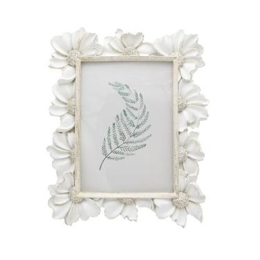 Imagem de Porta-retratos YULINK Vintage 13x18cm Antique White Ornate