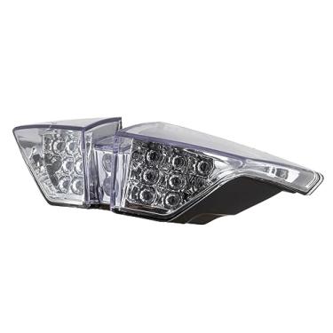 Imagem de Compatível com MV AGOSTO 2011 F4 FRECCE TRICOLORI; 2012 F4 R / F4 RR; lâmpada de luz traseira de freio LED + Idicadores integrados de seta (transparente)