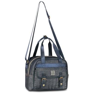 Imagem de Lancheira Térmica Feminina Rebecca Bonbon Jeans Azul – Com Alça Transversal, Isolada e Estilosa