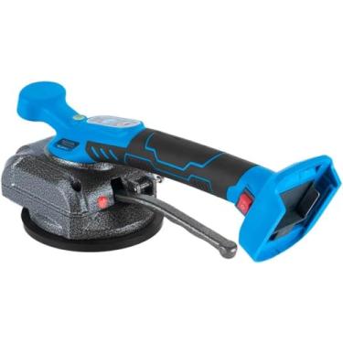 Imagem de Máquina para Assentar Piso e Revestimento, 21V, Azul e Preto, Ventosa de 130mm, 600W, 5 Níveis de Vibração, 10000mAh, com 2 Baterias e Carregador