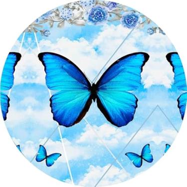 Imagem de Painel Festa Redondo 1,50m Borboleta (BBL067)