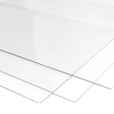 Imagem de Chapa de acrílico transparente 3mm, 20x20cm - Império da Impressão