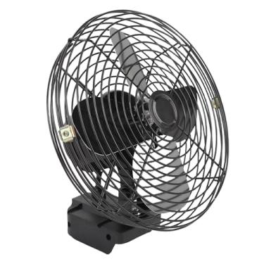 Imagem de Asixxsix Ventilador sem fio para uso externo em locais de trabalho, ventilador portátil com 4 pás de metal, ventilador para oficinas, acampamentos, piscinas e praias