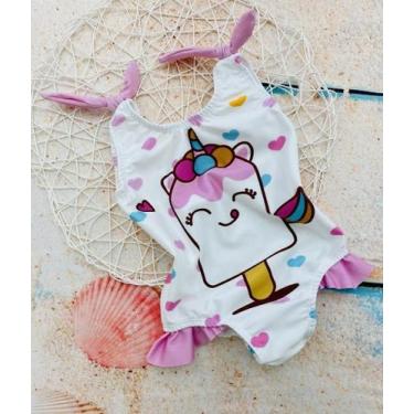 Imagem de Body Maio Suplex Infantil Temático Unicórnio Picolé - Joaninha Baby, 0