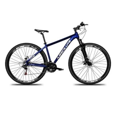 Imagem de Bicicleta Aro 29 Absolute Nero 5 Alumínio Cabos Internos 21v Freio a Disco Garfo Suspensão (Azul, 17)