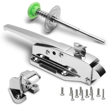 Imagem de Preruner Nova maçaneta de porta de refrigerador atualizada, kit completo de trava para fechamento de porta do refrigerador, alça de portas de freezer, deslocamento de -1/20.3 cm a 1/10.2 cm (nivelado