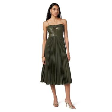 Imagem de AMUR Vestido combo de couro Linda feminino, Kalamata, 40