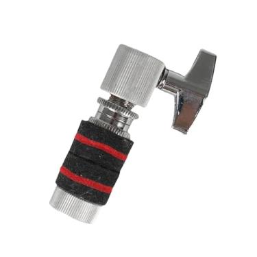 Imagem de KiBcsLic Embreagem de prato de chimbal, ferragens de alumínio, peças de percussão, substituição estável, suporte de chimbal, embreagem de tambor, Prata