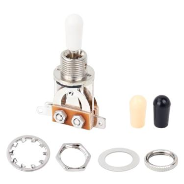 Imagem de Banworks Interruptor seletor métrico de 3 vias para guitarra Epiphone EPI LP Les Paul Style JT/DWQ-01 cromado com ponta branca