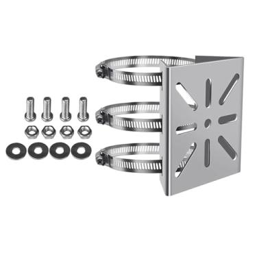 Imagem de YIJU Suporte de montagem em poste vertical para câmera de segurança, universal, confiável, fácil de instalar, estável e elegante, suporte de montagem em