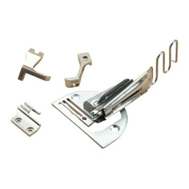 Imagem de BLOOY - Pasta dupla (encadernador) serve para JUKI DU-1181, Highlead GC0618, Típico 0302, 0303, 6-5, 6-7 Máquina de costura de pé de caminhada Tecido pesado (tamanho de acabamento 32 mm)