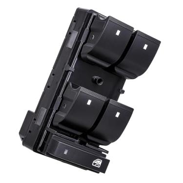 Imagem de Vurkcy Interruptor de controle de janela Master Power compatível com 2007-2016 GMC Acadia Substituir OEM 20945224 901-990 botão dianteiro esquerdo do lado do motorista, luz vermelha