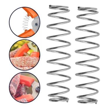 Imagem de 2 Mola Metálica Cromada Tramontina Para Reposição Em Tesoura, KIT 2 MO