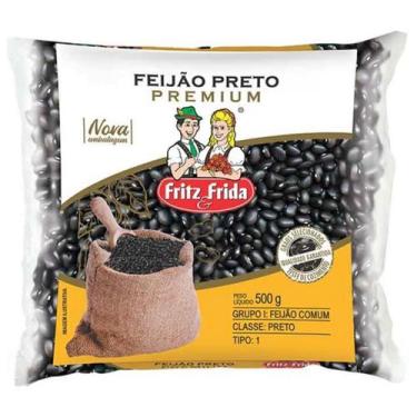 Imagem de Feijão Fritz e Frida 500g Preto Premium Tipo 1 - Gaúcho - Fritz & Frid