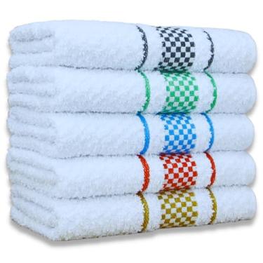 Imagem de Jogo/Kit 7/10/12 Pano de Prato Copa Atoalhado Jacquard Cozinha Grande Algodão(7,Xadrez Sortidos)