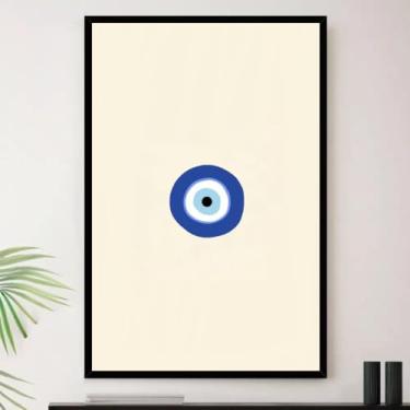 Imagem de Genérico, Quadro Olho Grego Fé Paz Delicado Zen Decorativo A3 35x45cm