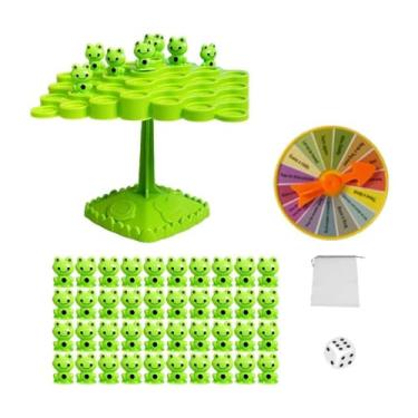 Imagem de Esquirla Jogo de tabuleiro de árvore balanceado conjunto de jogo de equilíbrio de interação entre pais e filhos para lembrancinhas de festa de presente de, sapo