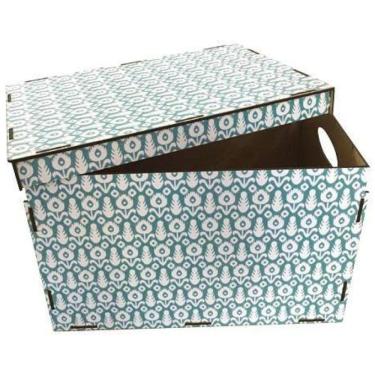 Imagem de Caixa Organizadora Em Mdf Com Tampa 22,5X34X24,5Cm Cia Laser