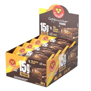 Imagem de Barra de Proteína Cappuccino Classic 3 Corações Display 12 unid