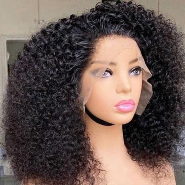Imagem de Peruca Skouty Bob Afro Kinky Curly 13x4 Frontal 180 Densidade