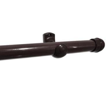 Imagem de Kit Varão 28mm Completo para Cortina 2m Suporte e Ponteiras - EMPÓRIO 