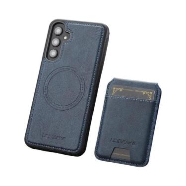 Imagem de Capa De Telefone De Couro Com Carteira Magnética Para Samsung Galaxy S