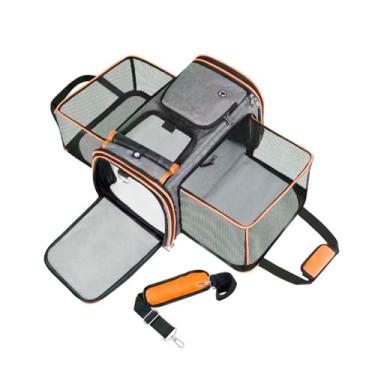 Imagem de Bolsa De Transporte Pet Expansível Avião Passeio Cães Gatos 43x28x28