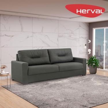 Imagem de Sofá 4 Lugares Herval Marine Suede, Verde, 240 cm