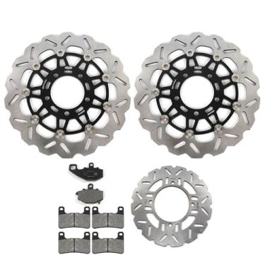 Imagem de Rotores e pastilhas de disco de freio dianteiro traseiro Arashi para Kawasaki Z1000SX 2011-2016, Z1000 SX ABS 2014-2016, acessórios de substituição de motocicleta pretos