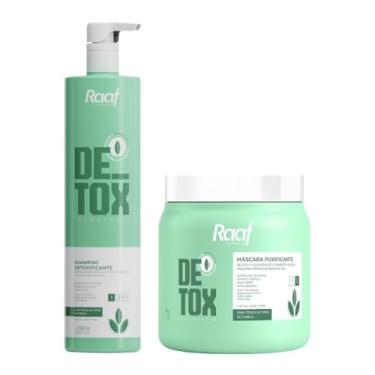 Imagem de Kit Detox Capilar Shampoo 1L + Máscara Purificante 1kg Raaf Cosmetics