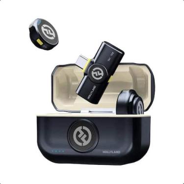 Imagem de Microfone Lapela Tipo C Sem Fio  Hollyland Lark M2 Duo Combo, Duo Tipo