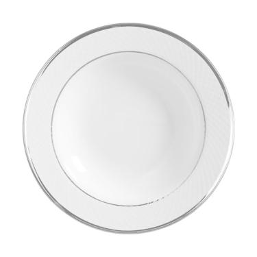 Imagem de Conjunto Com 6 Pratos Fundo Relevo Prata 25Cm