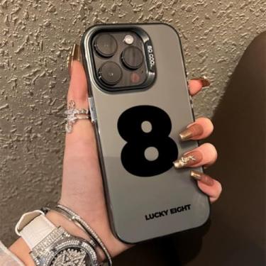 Imagem de MVVKKY Capa para celular For Honor Magic5 Pro, linda capa de luxo para homens e mulheres (para Honor Magic5 Pro/preta 8)