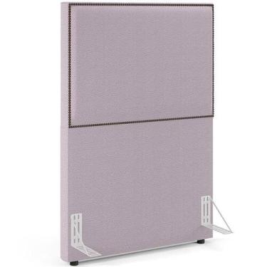 Imagem de Cabeceira Box Solteiro Tachas 100cm Vicenza L02 Bouclê Rosê - A COLCHO