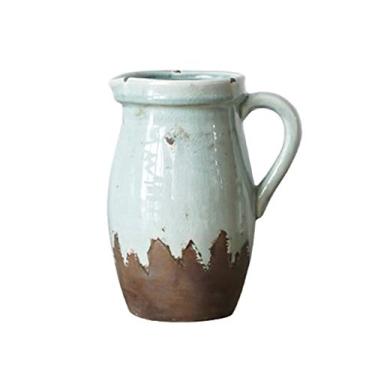 Imagem de Vaso vintage simples e criativo, vaso de cerâmica feito à mão com design de alça vaso decorativo para plantas hidropônicas, vaso de mesa de 4 tamanhos, fácil de usar, 1,12 x 12 x 1