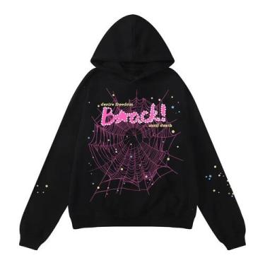 Imagem de Conjunto de moletons Pooyikoi Hip Hop Spider Y2k para casal