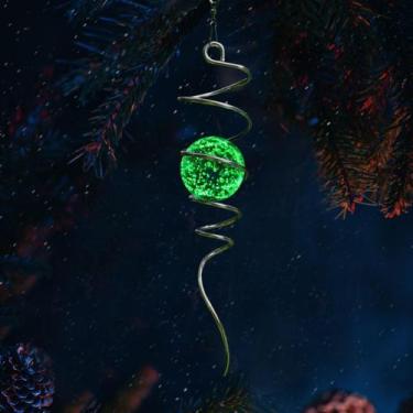 Imagem de Gazing Ball Spiral Tail Wind Spinner GOOLLYRUSIM Glow 33cm