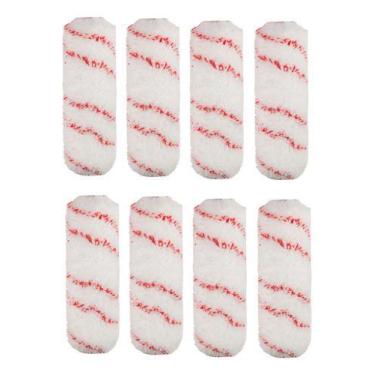 Imagem de Kit 8 Rolo Pintura Top Fibra Lã Sintética - 23cm P.a.g