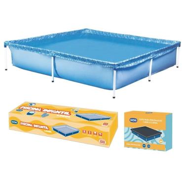 Imagem de Piscina Estrutural 1500 Litros 189 X 189 X 42 cm Com Capa Mor