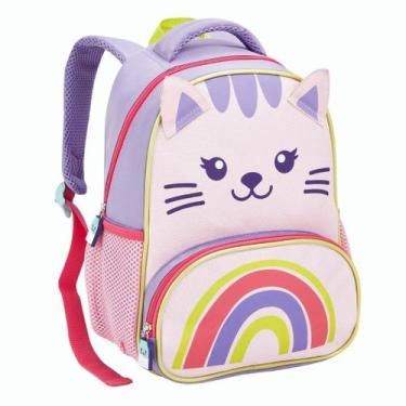 Imagem de Mochila Infantil Creche Escolar Menina Menino Animais Passeio Escolinh