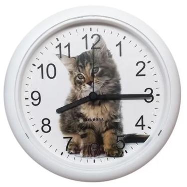 Imagem de Relogio de Parede Branco Eurora 6588