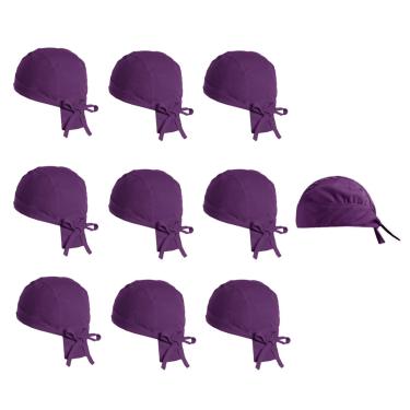 Imagem de Bandana Touca Cozinha Roxo Açai Sorveteria Bar Restaurante 10un