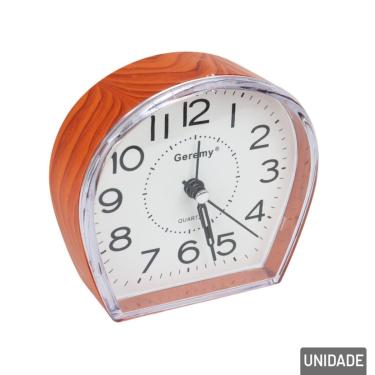 Imagem de Relógio Analógico de Mesa 10cm Despertador - Tudo em Caixa