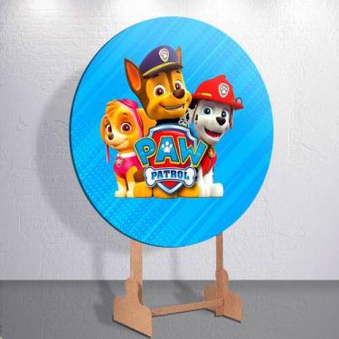 Imagem de Capa p/ Painel Festa Decoração Infantil Patrulha Dog Salvadoral Redond