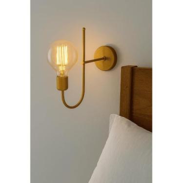 Imagem de Luminária de Parede Arandela Slim E27 Escritório Abajur de Cabeceira Q