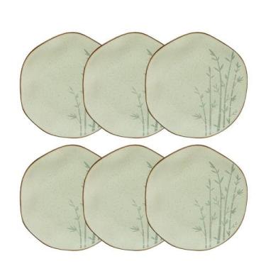 Imagem de Conjunto de 6 Pratos Rasos 27cm Ryo Bambu - Oxford