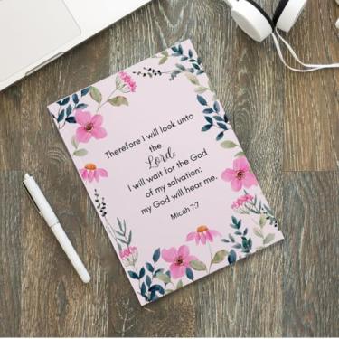Imagem de Caderno bíblico, presentes cristãos para mulheres, cadernos de diário para anotações de planejador, cadernos cristãos, versículo bíblico, diário de oração, anotações inspiradoras florais - 2