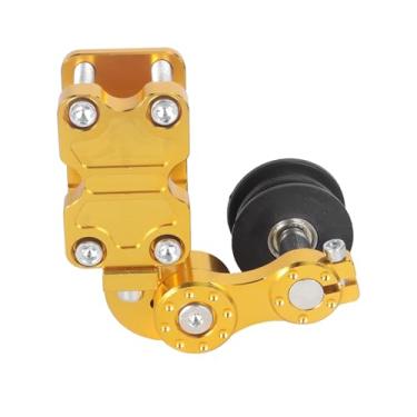 Imagem de Duobeisi Tensor de corrente de alumínio CNC universal para motocicleta - Ferramenta de rolo automática para motocross, helicópteros, quadriciclos e bicicleta suja (ouro)