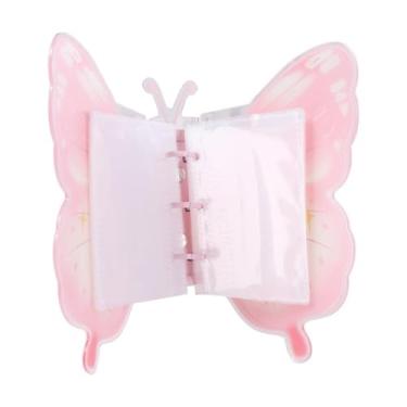 Imagem de Álbum de armazenamento de estrelas acrílico criativo exibição de fotos borboleta colecionador livro fotográfico (com páginas internas)