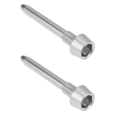 Imagem de SING F LTD Pinos de bicicleta Parafuso de liga de titânio compatível com EasyBikeParts Magura MT2 MT4 MT5 MT5 MT7 Prata